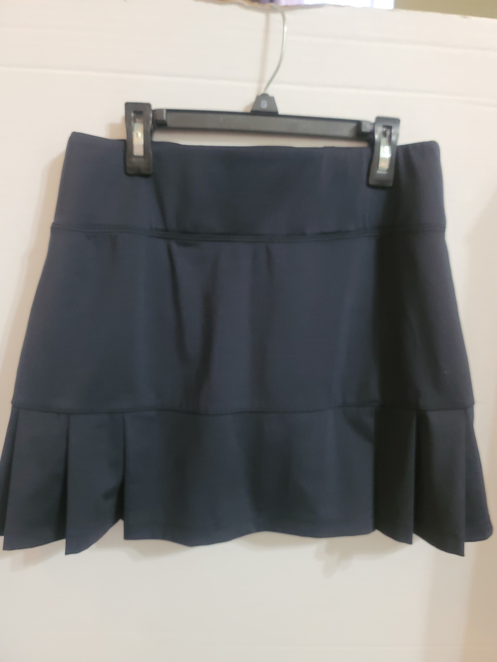 Sigrid Olsen Golf & Tennis Black Pleated Hem Mini Skort Small Shorts W/pockets